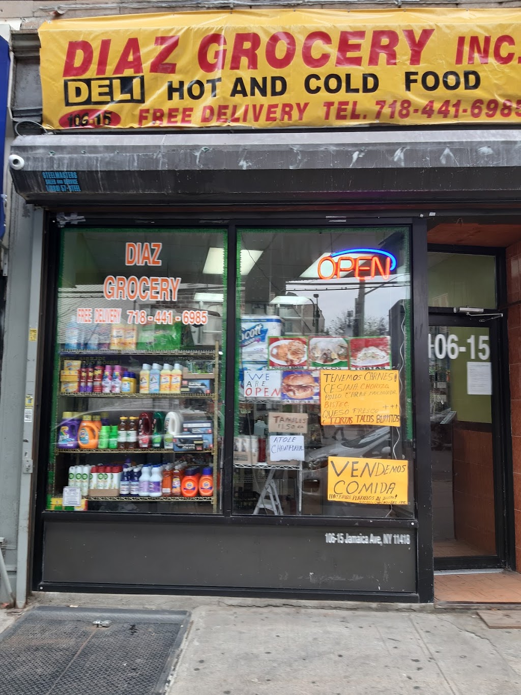 Diaz Grocery | restaurant | 106-15 Jamaica Ave, Jamaica, NY 11418, USA | 7184416985 OR +1 718-441-6985