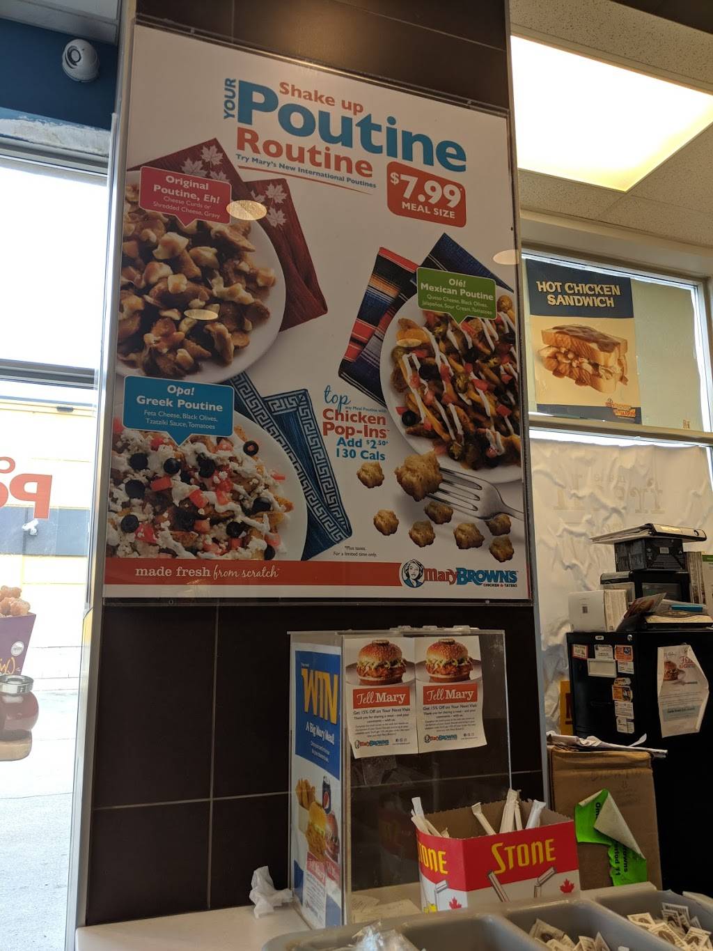 Mary Browns Chicken & Taters | restaurant | 450 Holland St W Unit 1, Bradford, ON L3Z 0G1, Canada | 9055515505 OR +1 905-551-5505