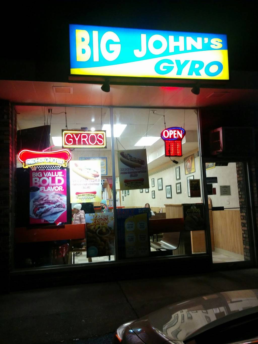 Big Johns Gyro | restaurant | 1729 E Central Rd, Arlington Heights, IL 60005, USA | 8474392031 OR +1 847-439-2031