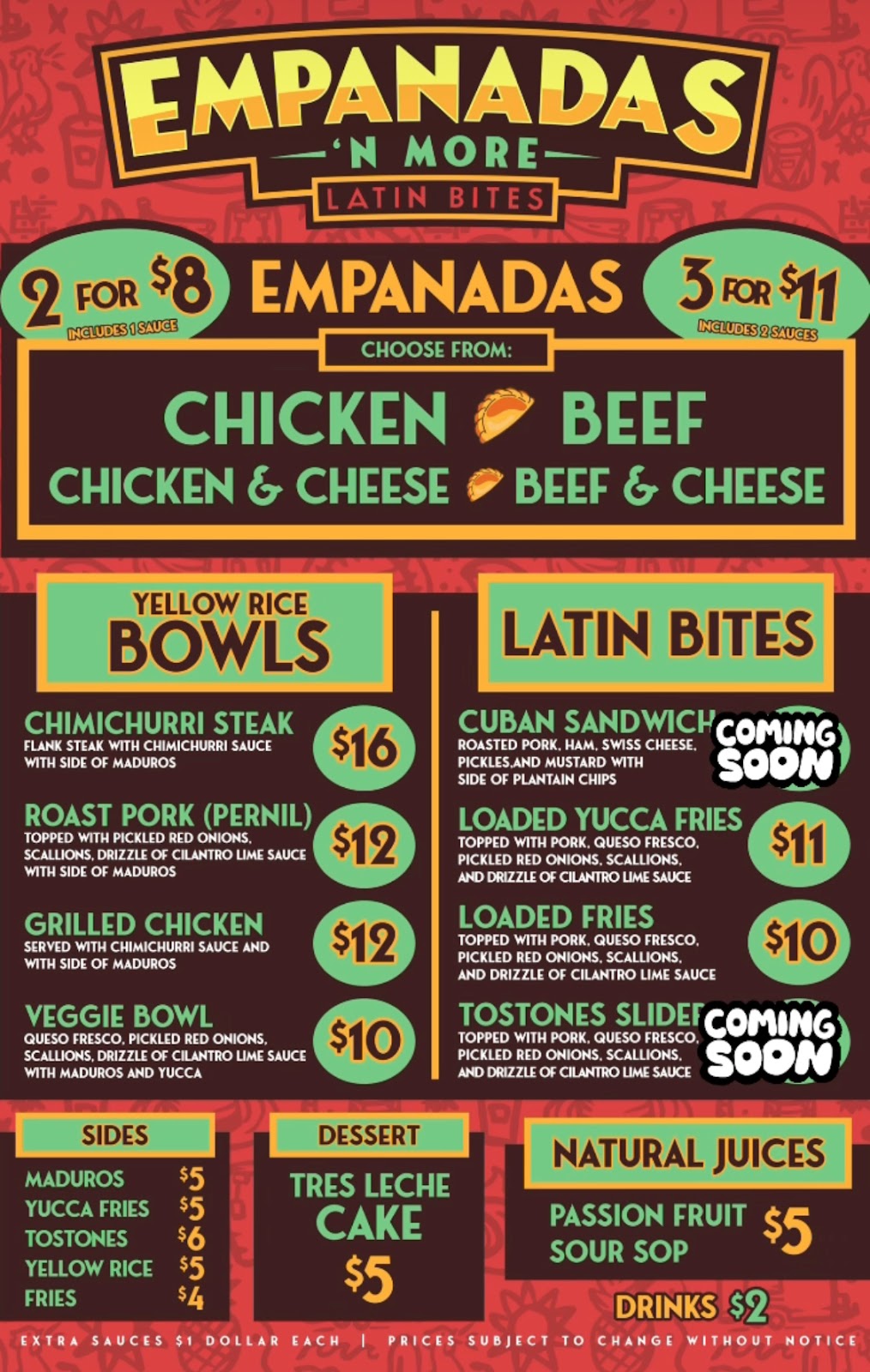 Empanadas N More Latin Bites | restaurant | 12350 Gulf Beach Hwy, Pensacola, FL 32507, USA | 2516094111 OR +1 251-609-4111