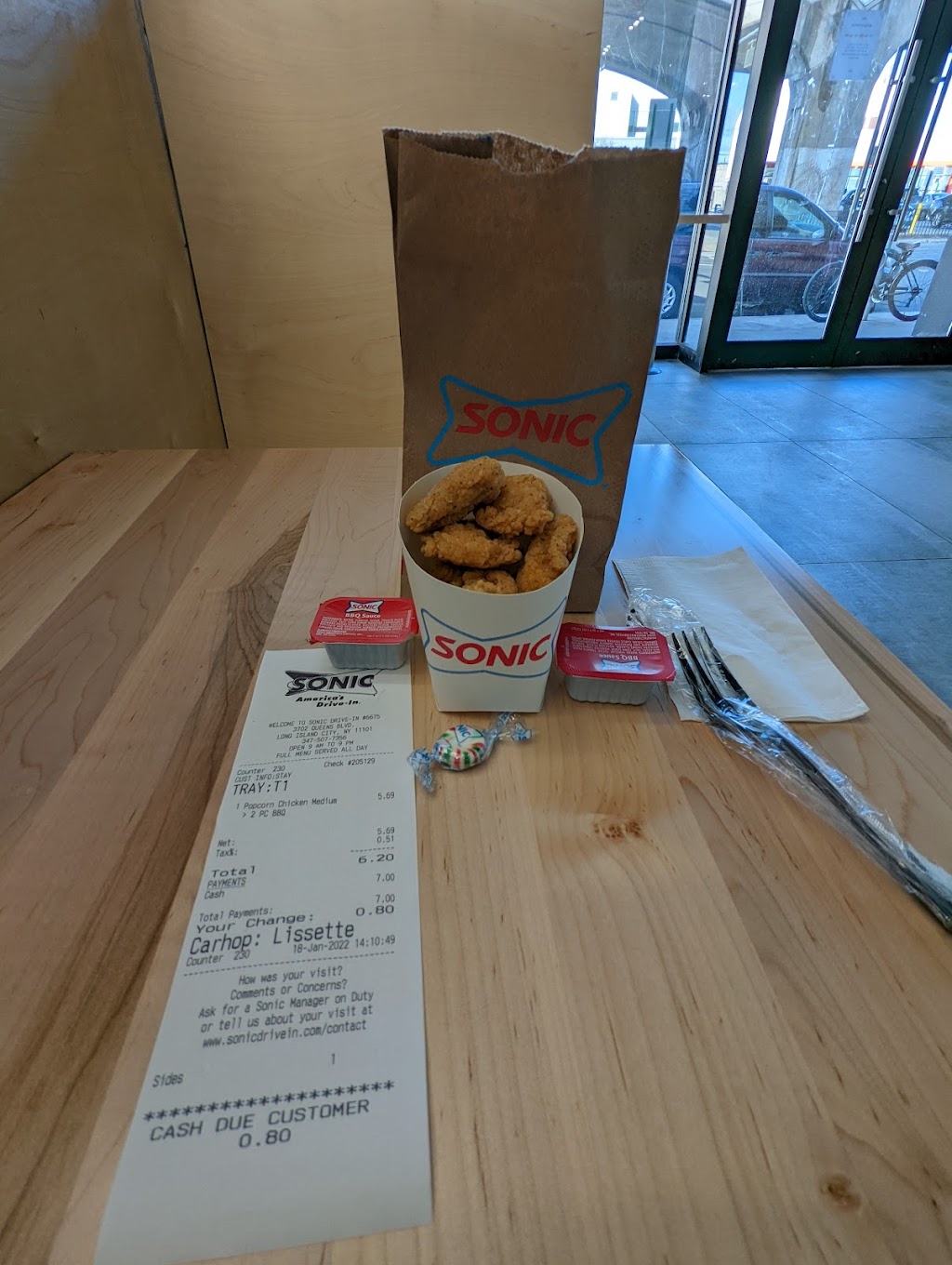 Sonic Drive-In | restaurant | 3702 Queens Blvd, Queens, NY 11101, USA | 8666576642 OR +1 866-657-6642