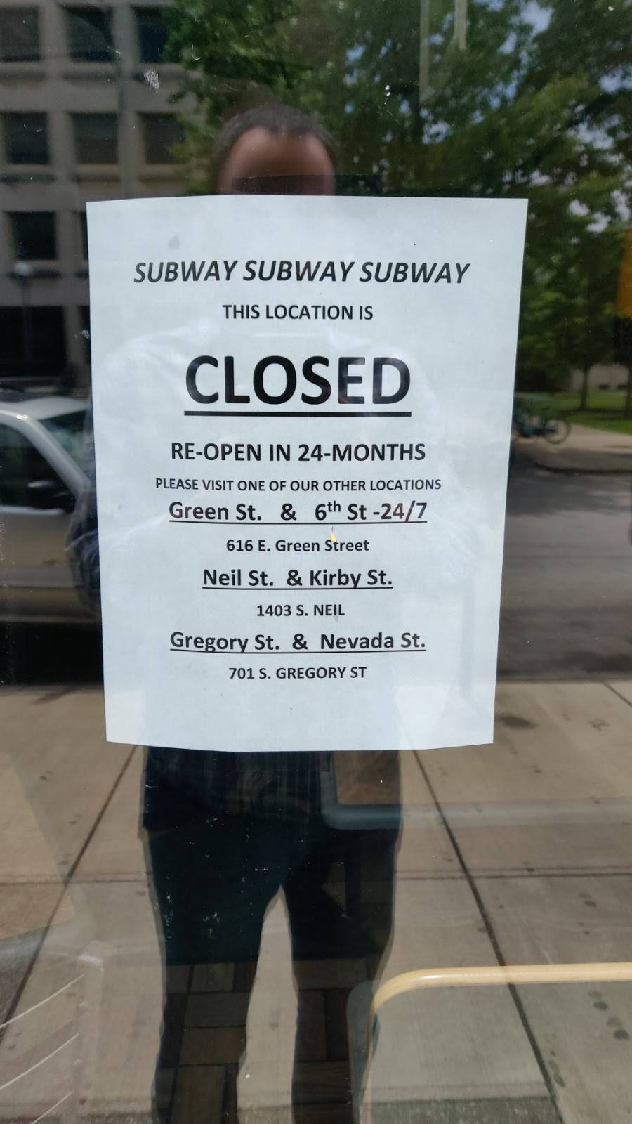 Subway | restaurant | 610 E Daniel St, Champaign, IL 61820, USA | 2173831033 OR +1 217-383-1033