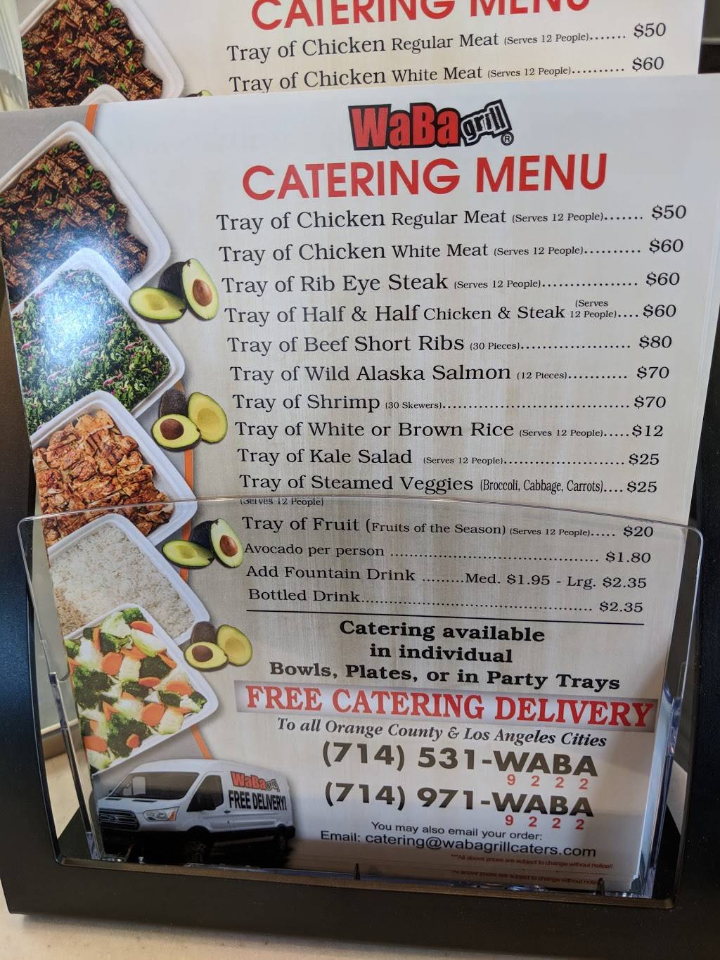 WaBa Grill | restaurant | 11045 Warner Ave, Fountain Valley, CA 92708, USA | 7145319222 OR +1 714-531-9222