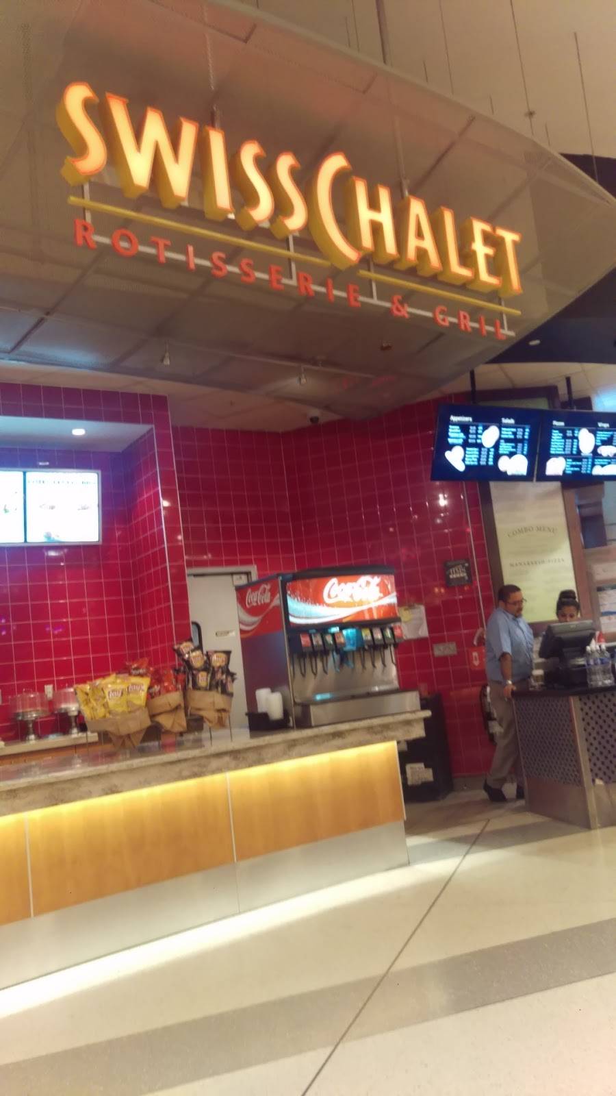 Swiss Chalet | restaurant | Pearson Airport Terminal, 6300 Silver Dart Dr #1, Mississauga, ON L5P 1B2, Canada | 4167769758 OR +1 416-776-9758