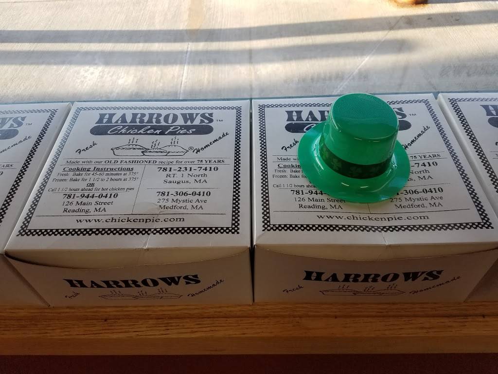 Harrows Chicken Pies | restaurant | 345 Main St, Tewksbury, MA 01876, USA | 9788580411 OR +1 978-858-0411
