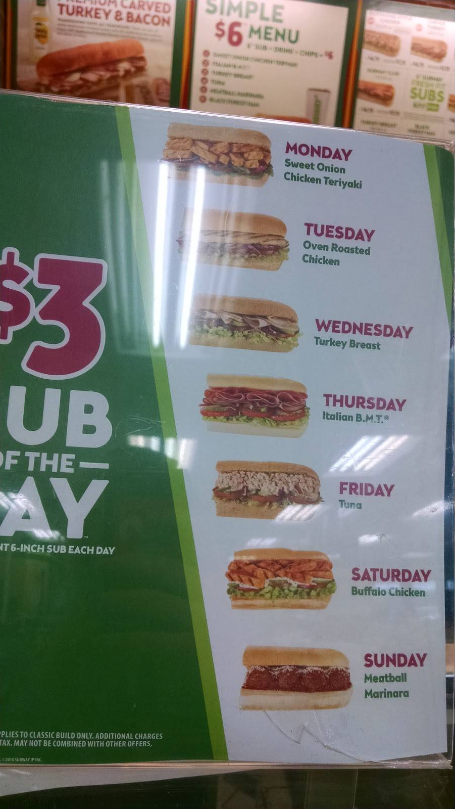 Subway | restaurant | 1190 S Anderson Rd, Rock Hill, SC 29730, USA | 8033661805 OR +1 803-366-1805