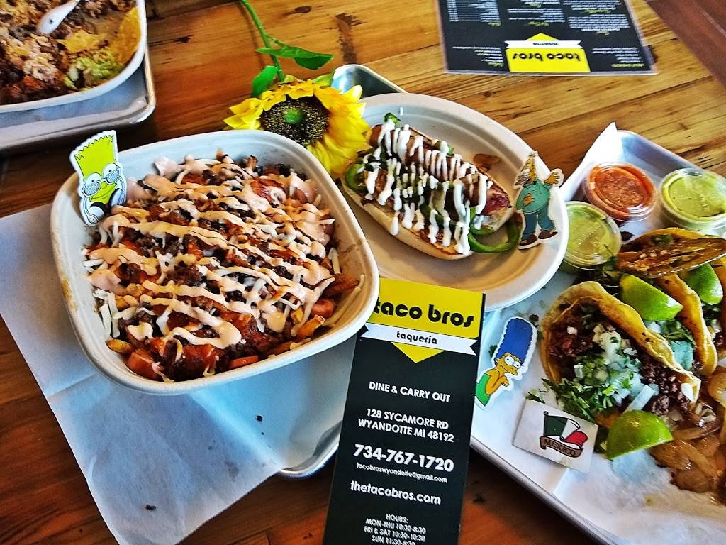 taco bros | restaurant | 128 Sycamore St, Wyandotte, MI 48192, USA | 7347671720 OR +1 734-767-1720