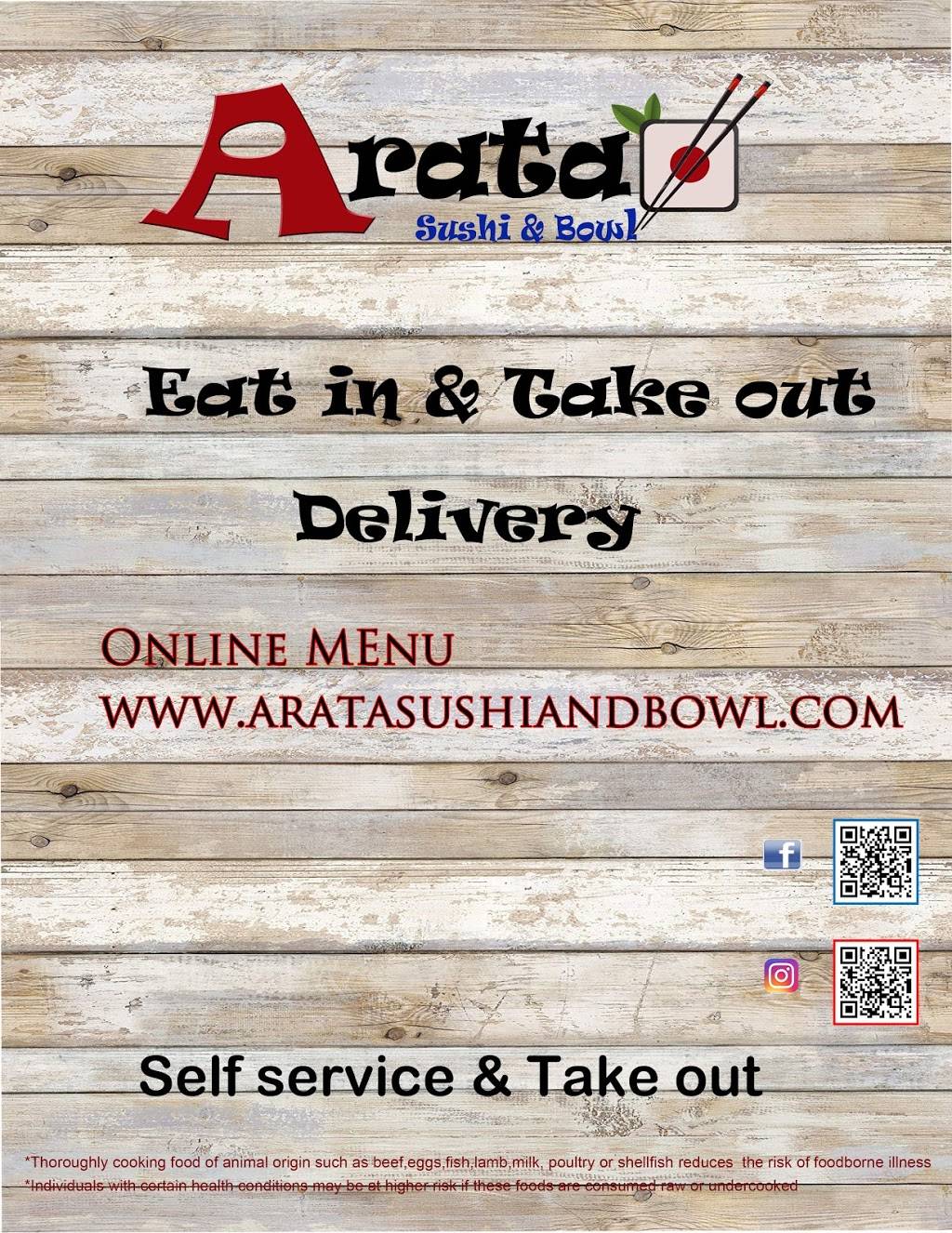 arata sushi & bowl | restaurant | 3250 N Tenaya Way ste 99, Las Vegas, NV 89129, USA | 7028780100 OR +1 702-878-0100