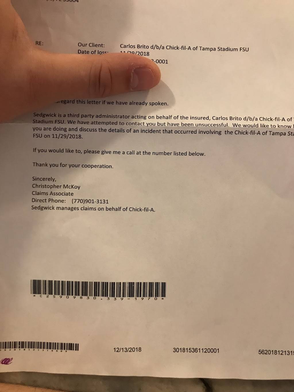Chick-fil-A | restaurant | 2551 N Dale Mabry Hwy, Tampa, FL 33607, USA | 8132523537 OR +1 813-252-3537