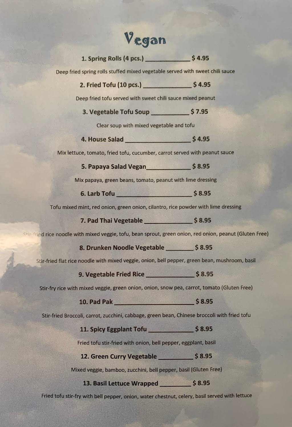 Plumeria Thai Cafe | restaurant | 6710 W Cheyenne Ave, Las Vegas, NV 89108, USA | 7025866667 OR +1 702-586-6667