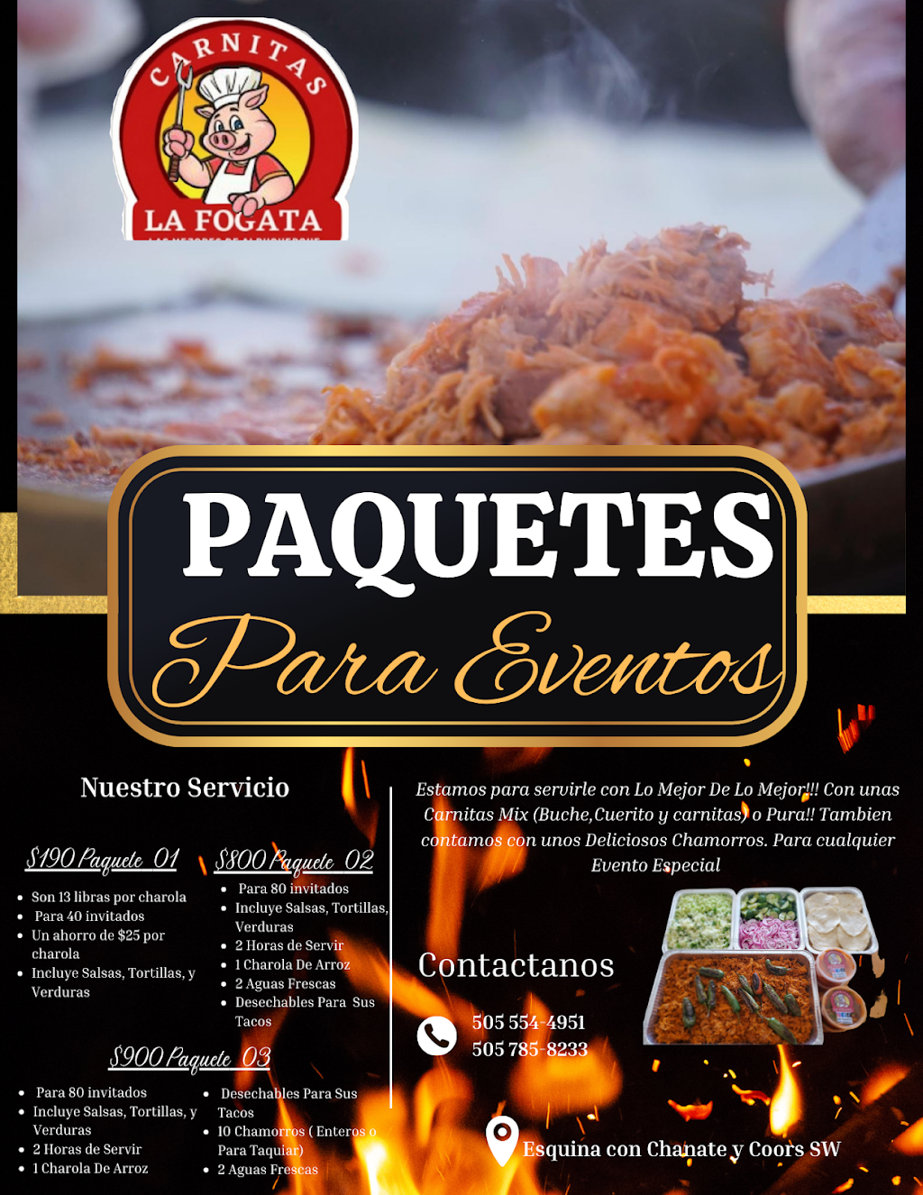 CARNITAS LA FOGATA | restaurant | Coors and, Chanate Ave SW, Albuquerque, NM 87121, USA | 5055544951 OR +1 505-554-4951