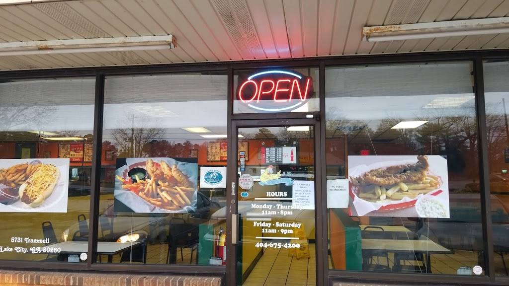 J R Wings & Things | restaurant | 5731 Trammell Rd, Lake City, GA 30260, USA | 4046754200 OR +1 404-675-4200