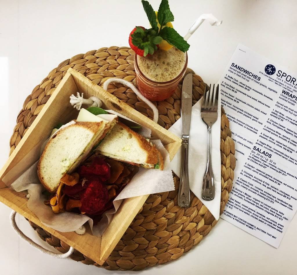SPORA Cafe & Smoothie Bar | restaurant | 6778 Collins Ave, Miami Beach, FL 33141, USA | 3053978147 OR +1 305-397-8147