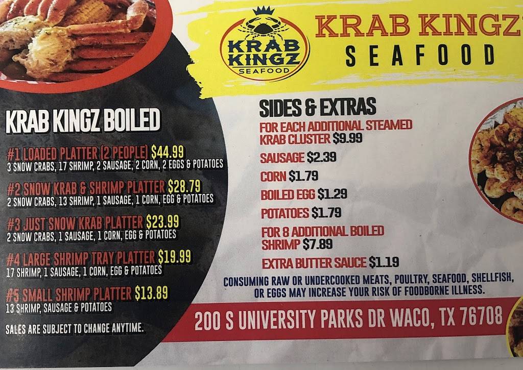 Krab Kingz Waco2 | restaurant | 200 S University Parks Dr, Waco, TX 76701, USA | 2544236847 OR +1 254-423-6847