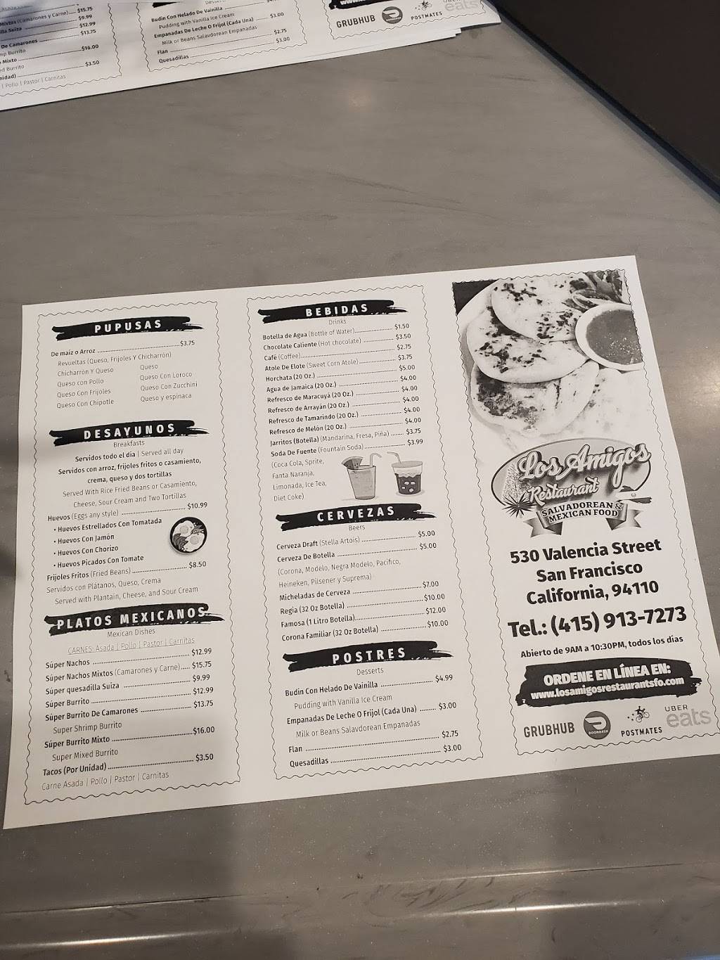 Los amigos restaurant | restaurant | 530 Valencia St, San Francisco, CA 94110, USA | 4159137273 OR +1 415-913-7273