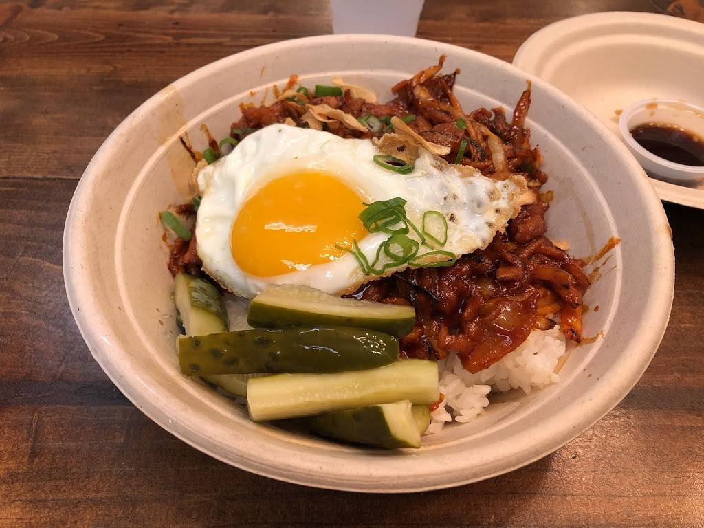 BBQ+RICE Korean BBQ Bowl | restaurant | 7363 Sunset Blvd, Los Angeles, CA 90046, USA | 3234985772 OR +1 323-498-5772