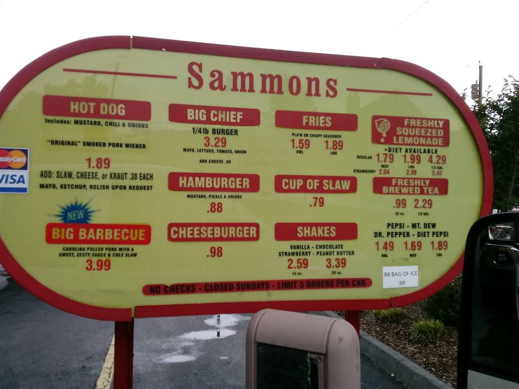 Sammons Hot Dogs | restaurant | 2020 W Elk Ave, Elizabethton, TN 37643, USA | 4235429585 OR +1 423-542-9585