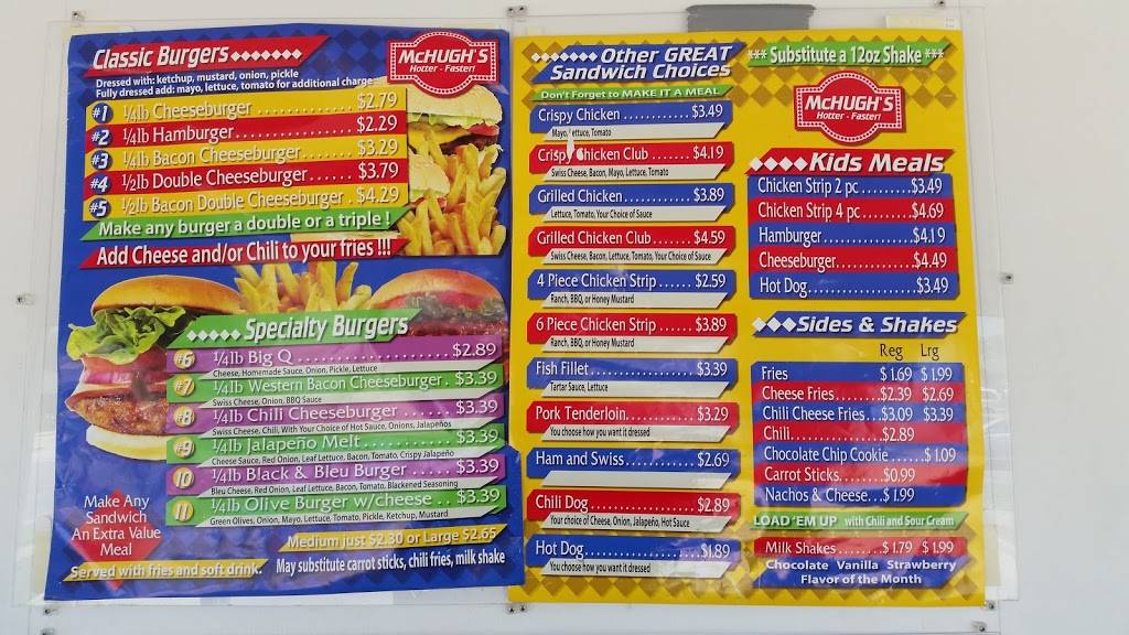 McHughs | restaurant | 801 Charleston Ave, Mattoon, IL 61938, USA | 2172347565 OR +1 217-234-7565