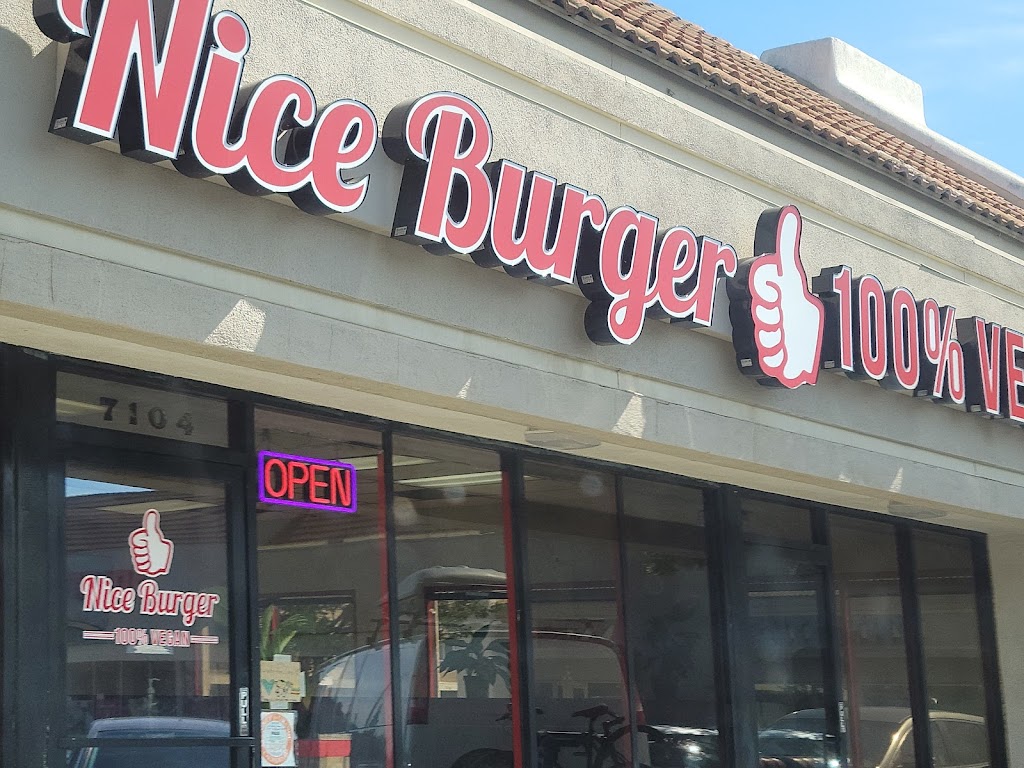 Nice Burger 100% Vegan | restaurant | 7104 Katella Ave, Stanton, CA 90680, USA | 6294683426 OR +1 629-468-3426