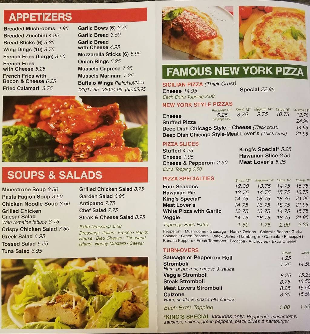 Kings New York Pizza | restaurant | 2206 Wilson Blvd, Winchester, VA 22601, USA | 5407222209 OR +1 540-722-2209