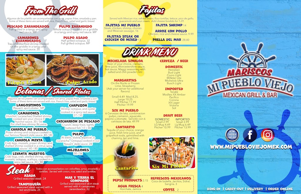 Mi Pueblo Viejo Mariscos Mexican Grill & Bar | restaurant | 2323 Nashville Rd, Bowling Green, KY 42101, USA | 2709042378 OR +1 270-904-2378