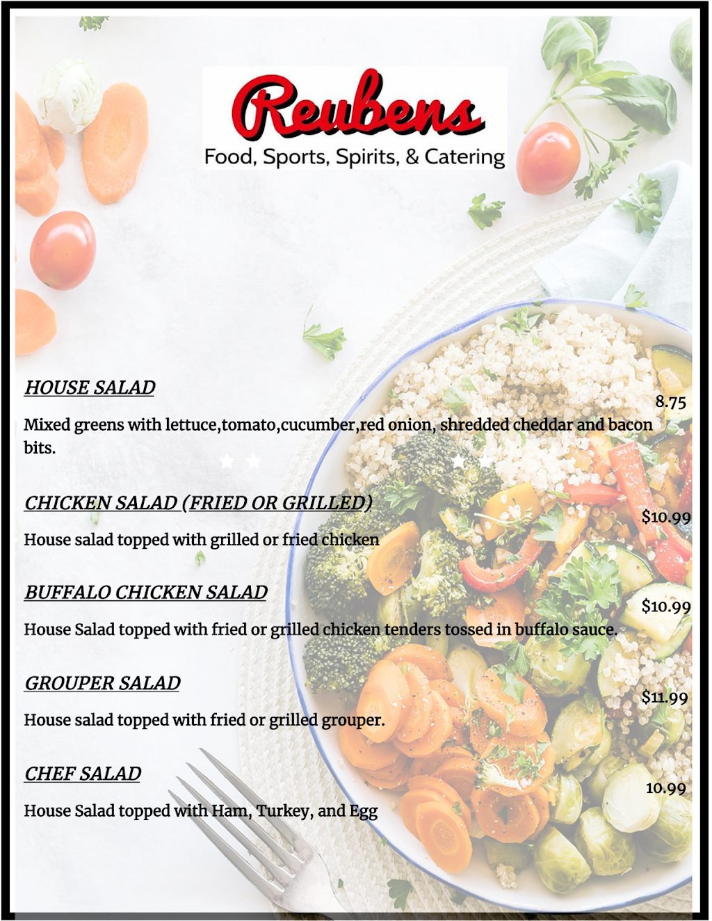 Reubens Food, Sports, Spirits & Catering(Parkway) | restaurant | 1083 S Batesville Rd, Greer, SC 29650, USA | 8644699636 OR +1 864-469-9636