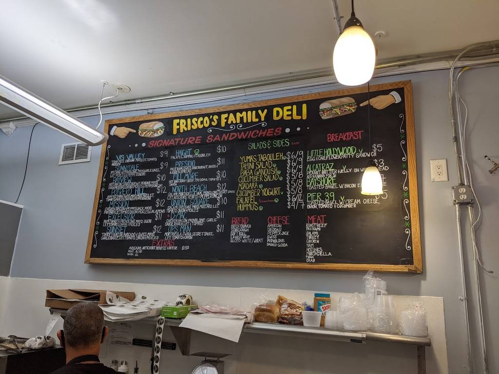 Friscos Family Deli | restaurant | 28 Leland Ave, San Francisco, CA 94134, USA | 4153477077 OR +1 415-347-7077