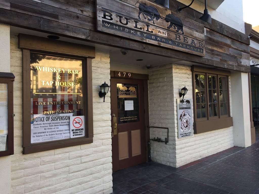 Bull and Bear Whiskey Bar and Taphouse | restaurant | 479 Alvarado St, Monterey, CA 93940, USA | 8316553031 OR +1 831-655-3031
