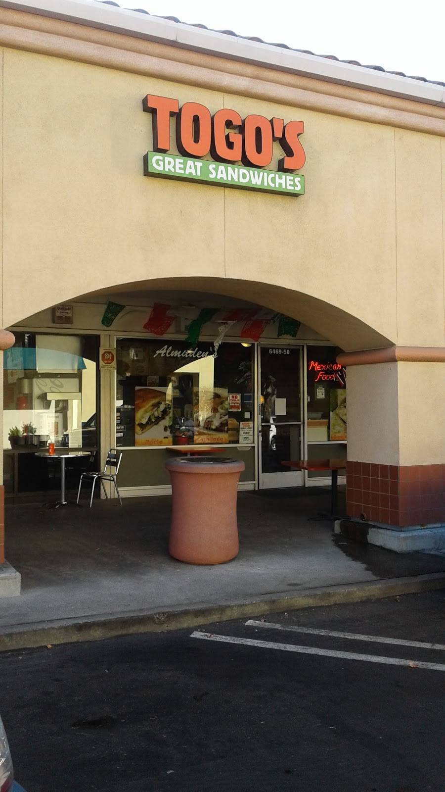 TOGOS Sandwiches | meal takeaway | 6469-60 Almaden Expy, San Jose, CA 95120, USA | 4089279355 OR +1 408-927-9355