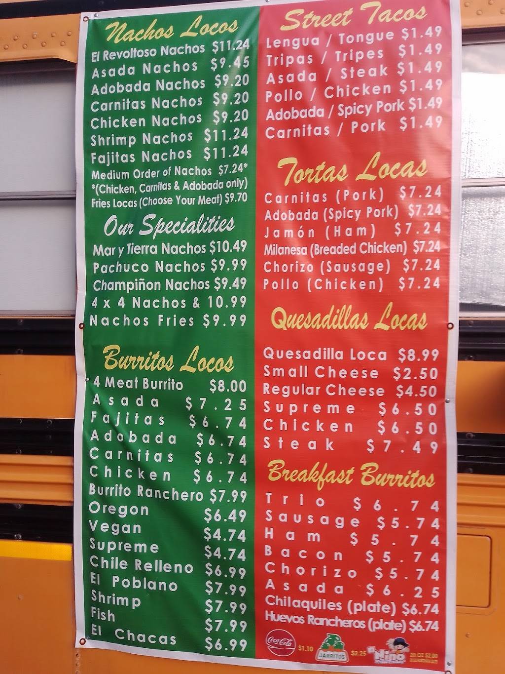 Nachos locos mexican food mobile | restaurant | 2640 Portland Rd NE, Salem, OR 97301, USA | 5033397241 OR +1 503-339-7241