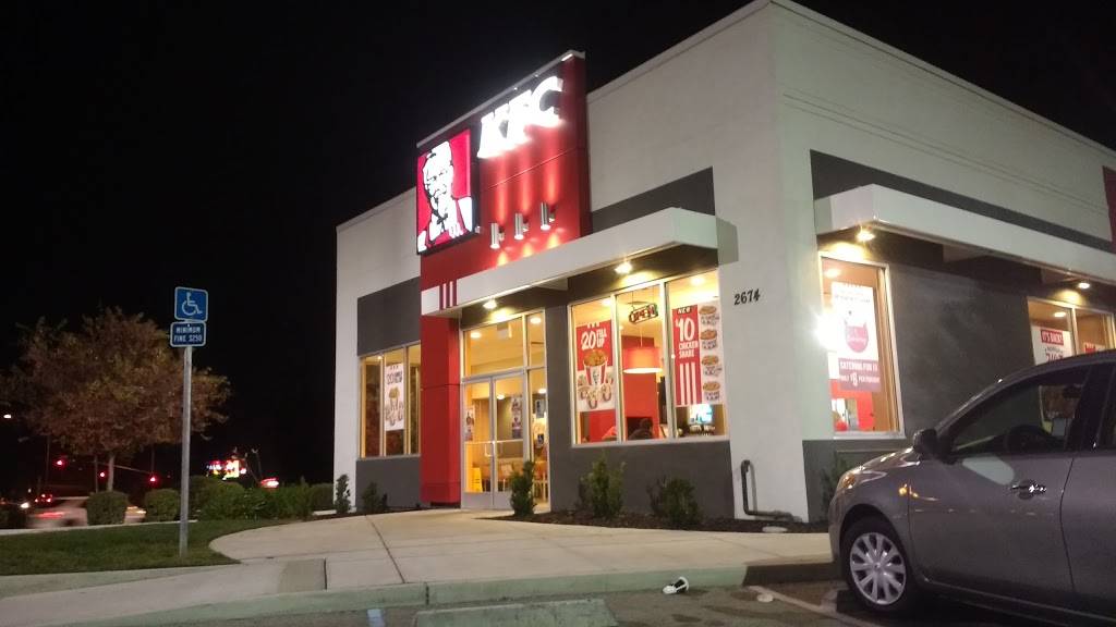 KFC | restaurant | 2674 Mt Vernon Ave, Bakersfield, CA 93305, USA | 6618717400 OR +1 661-871-7400