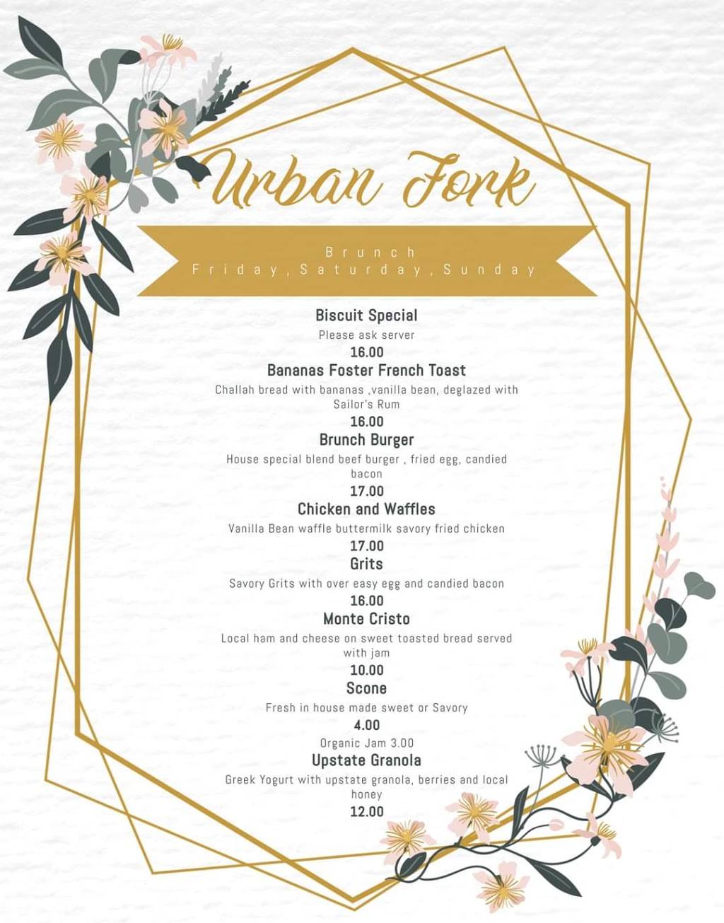 Urban Fork | restaurant | 340 E Chester St, Kingston, NY 12401, USA | 8458020181 OR +1 845-802-0181