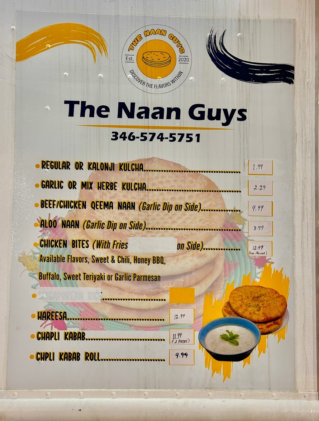The Naan Guys | restaurant | 14631 Beechnut St, Houston, TX 77083, USA | 3465745751 OR +1 346-574-5751
