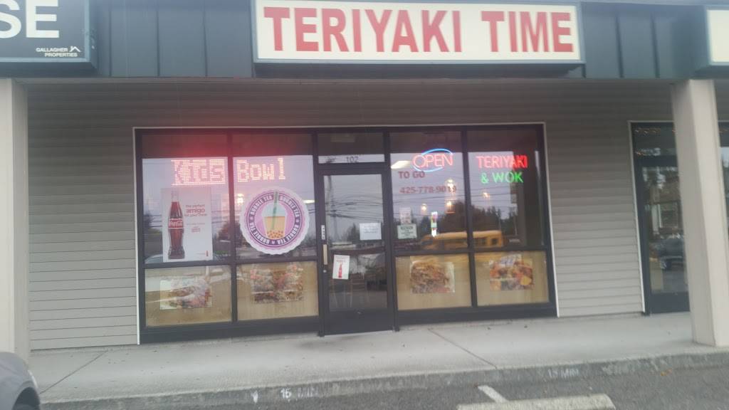 Teriyaki Time | restaurant | 2109 196th St SW #102, Lynnwood, WA 98036, USA | 4257789019 OR +1 425-778-9019