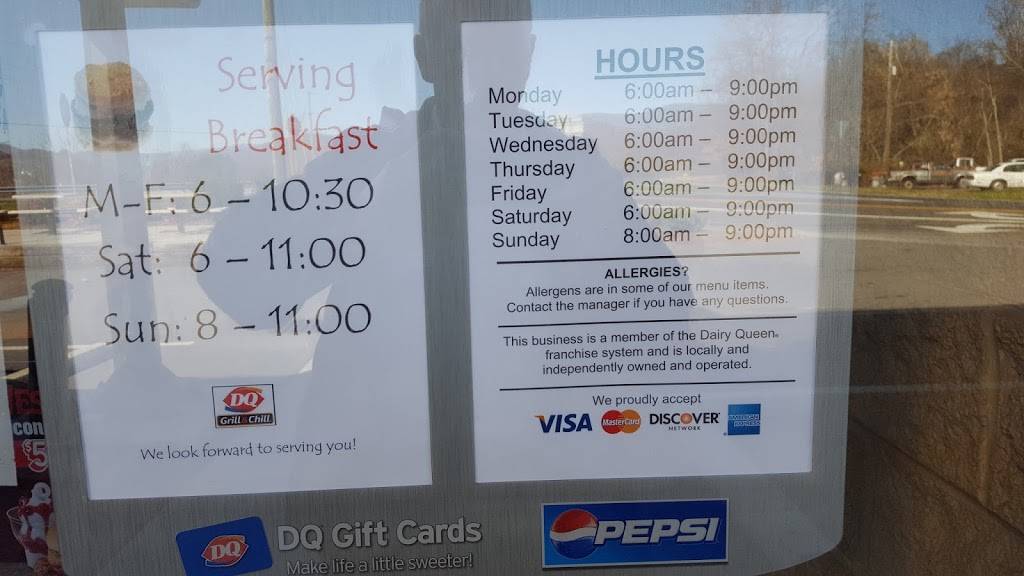 Dairy Queen Grill & Chill | restaurant | 503 N Main St, Pearisburg, VA 24134, USA | 5409211476 OR +1 540-921-1476