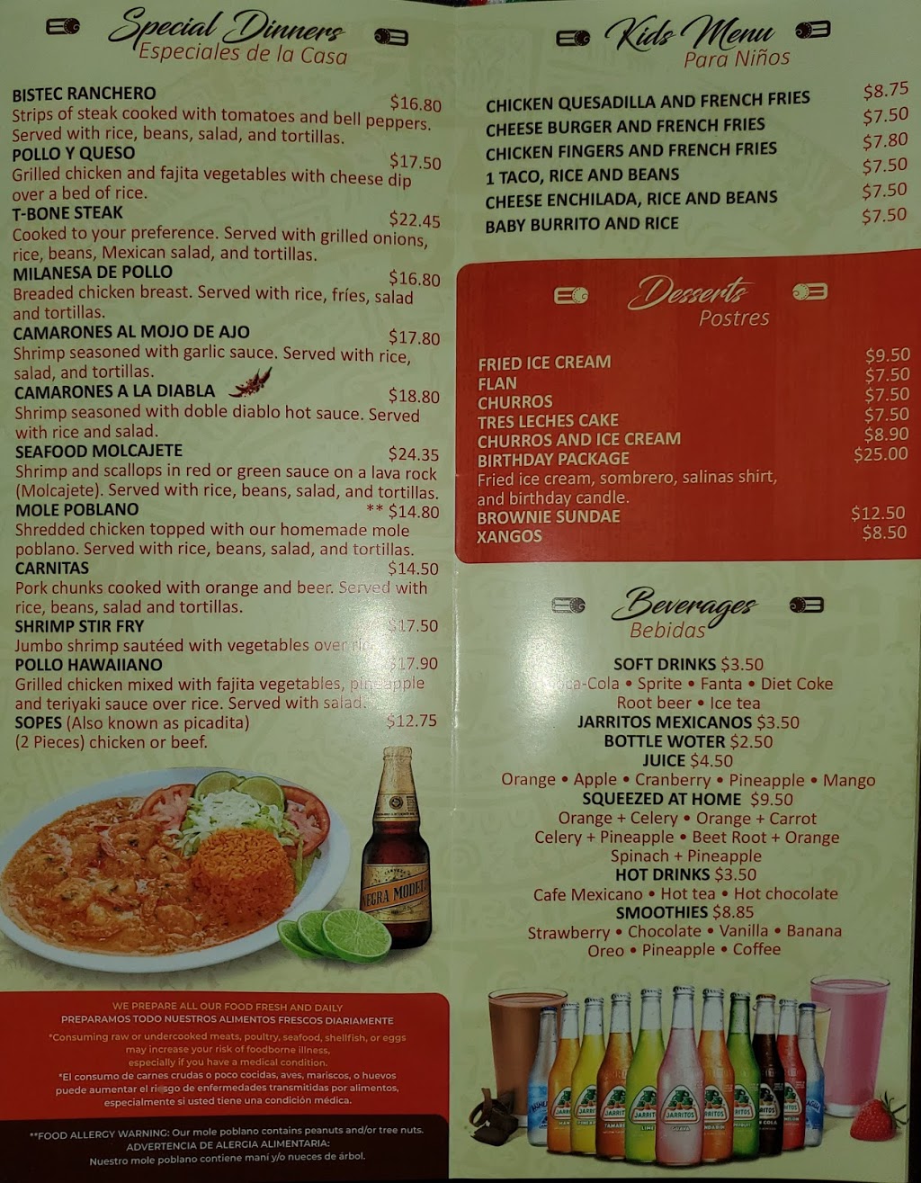 Salinas Restaurant | restaurant | 1847 Pulaski Hwy, Bear, DE 19701, USA | 3022616729 OR +1 302-261-6729