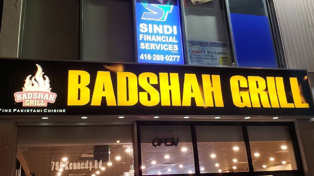 Badshah Grill | restaurant | 790 Kennedy Rd, Scarborough, ON M1K 2C8, Canada | 4167556673 OR +1 416-755-6673