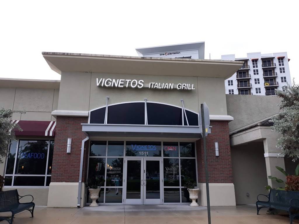 Vignetos Italian Grill | restaurant | 1511 S University Dr, Plantation, FL 33324, USA | 9549150806 OR +1 954-915-0806