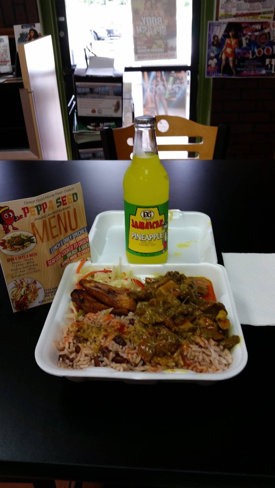 Peppa Seed -Jamaican Restaurant | restaurant | 7776 NW 44th St, Sunrise, FL 33351, USA | 7542008925 OR +1 754-200-8925