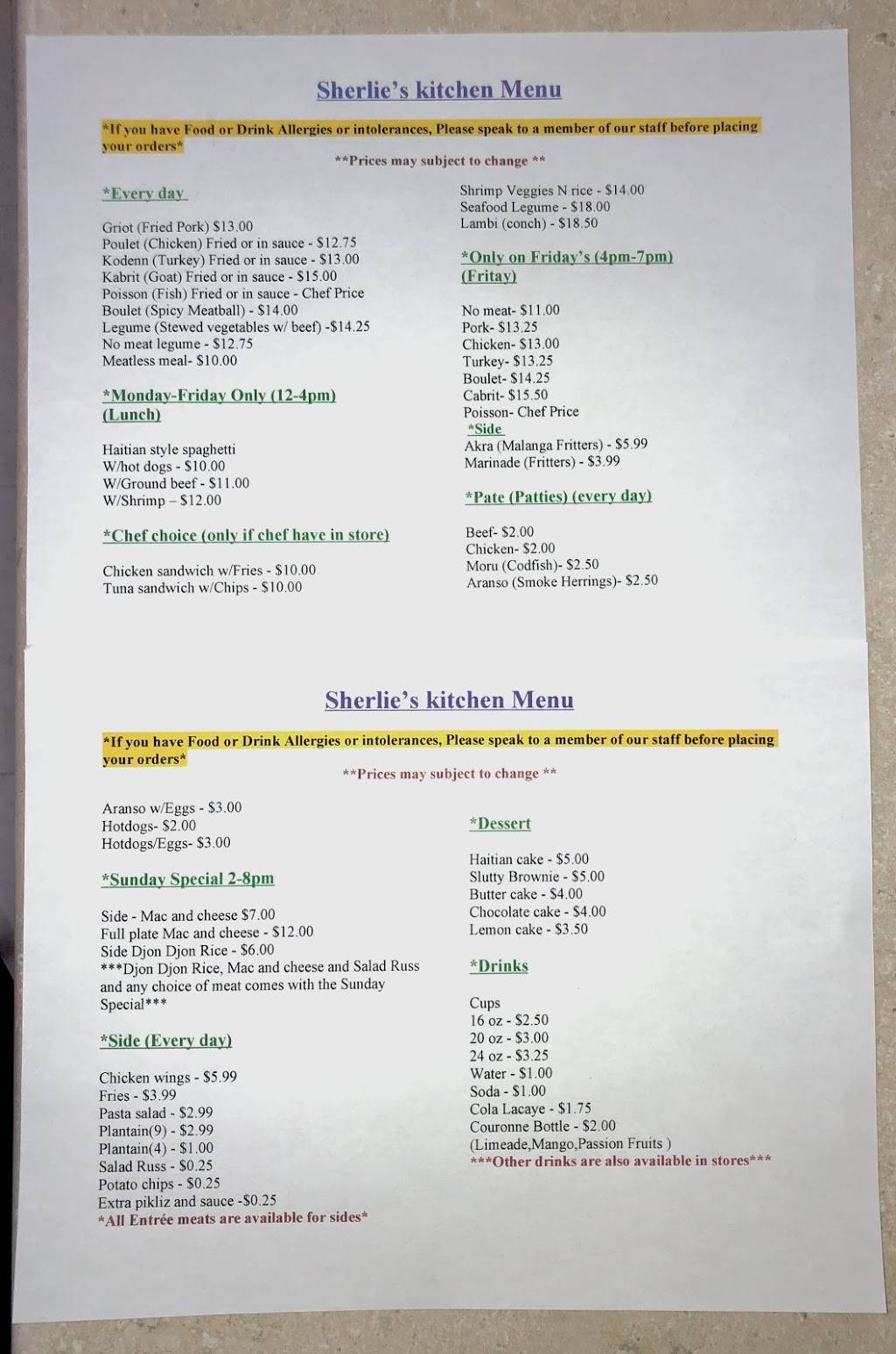 Sherlies Kitchen | restaurant | 263 Court St, Brockton, MA 02302, USA | 7742968687 OR +1 774-296-8687