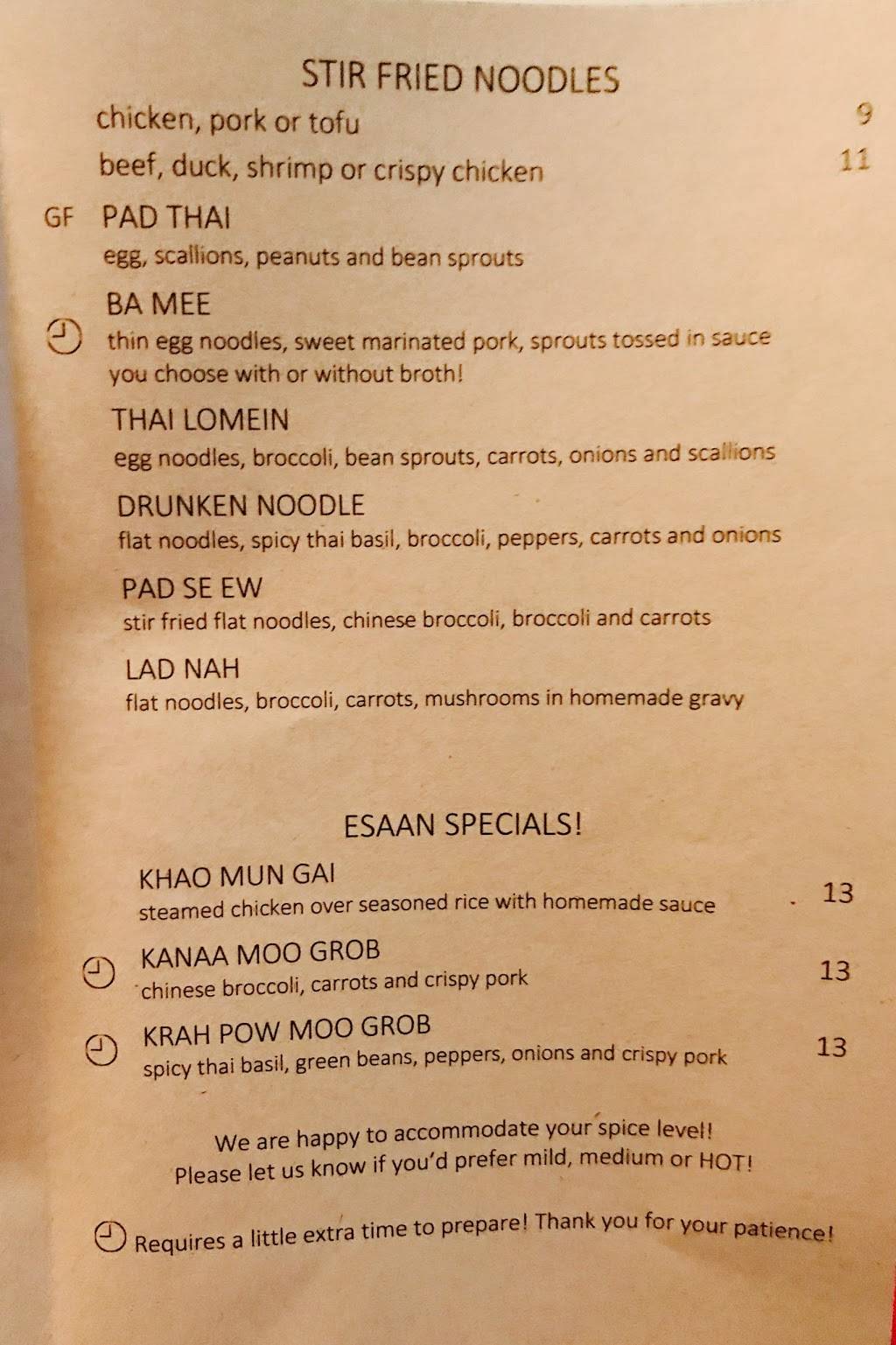 Thai ESAAN | restaurant | 849 Forest Ave, Portland, ME 04103, USA | 2075360752 OR +1 207-536-0752