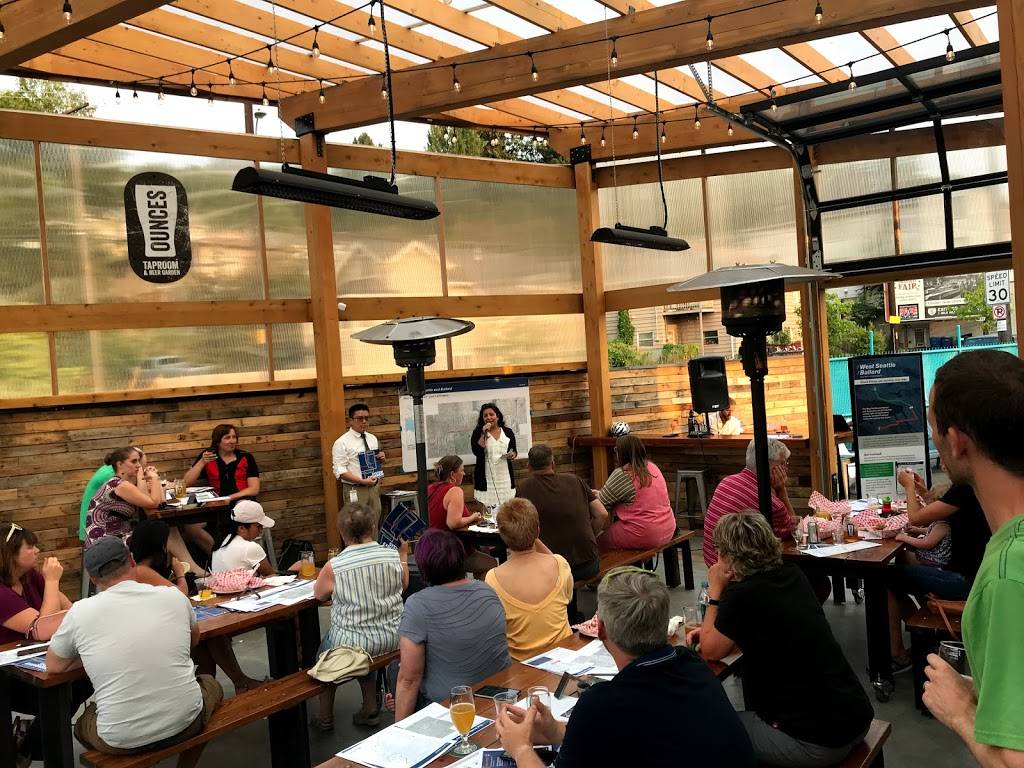 Ounces Taproom & Beer Garden | restaurant | 3809 Delridge Way SW, Seattle, WA 98106, USA | 2064201837 OR +1 206-420-1837