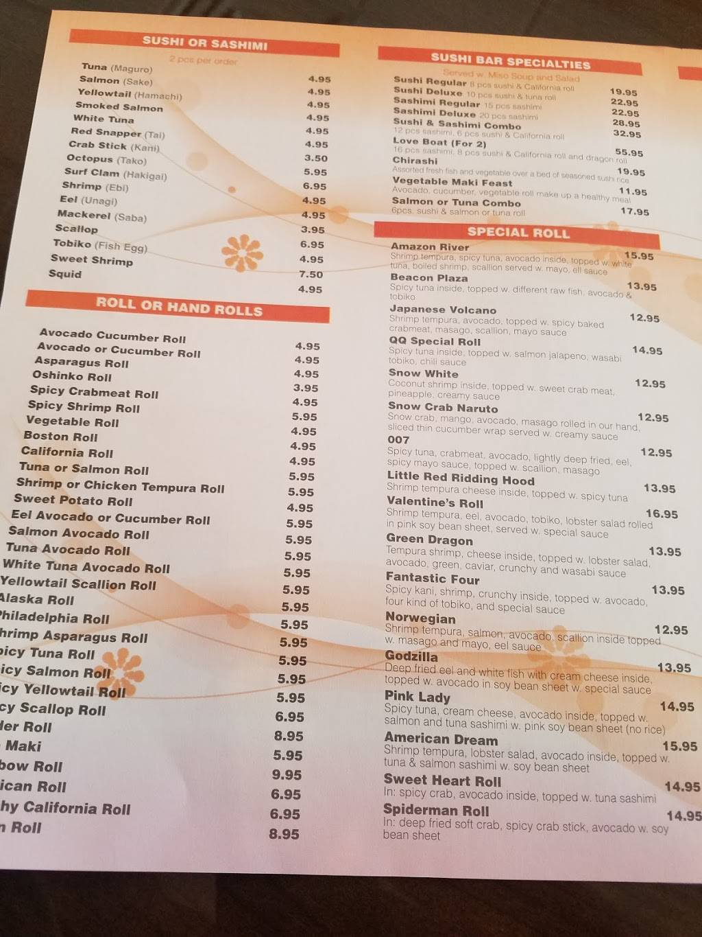 QQ Asian Restaurant | restaurant | 1020 Wolcott Ave, Beacon, NY 12508, USA | 8458381082 OR +1 845-838-1082