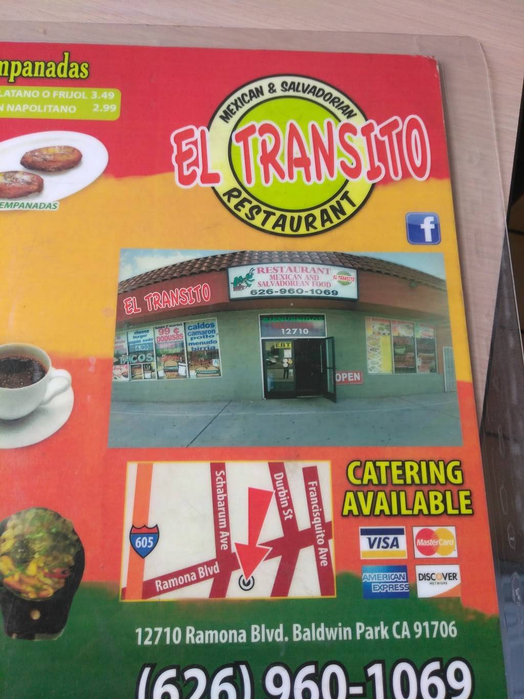 El Transito Mexican & Salvadorian Restaurant | restaurant | 12710 Ramona Blvd, Baldwin Park, CA 91706, USA | 6269601069 OR +1 626-960-1069