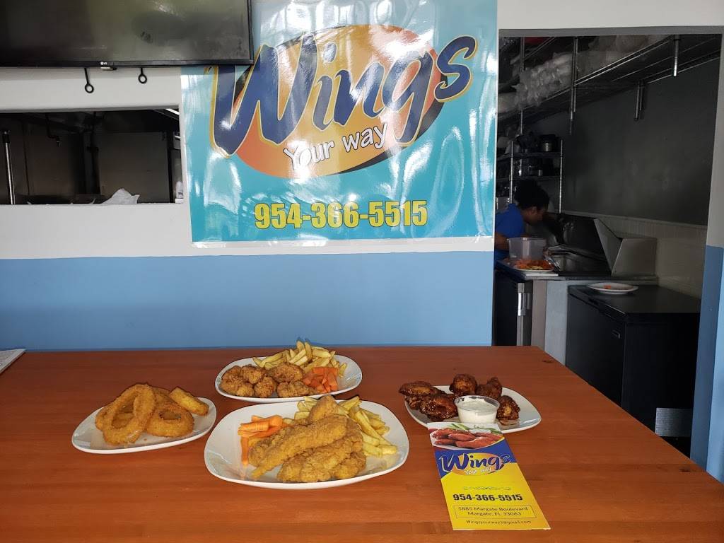 Wings your way llc. | restaurant | 5885 Margate Blvd, Margate, FL 33063, USA | 9543665515 OR +1 954-366-5515
