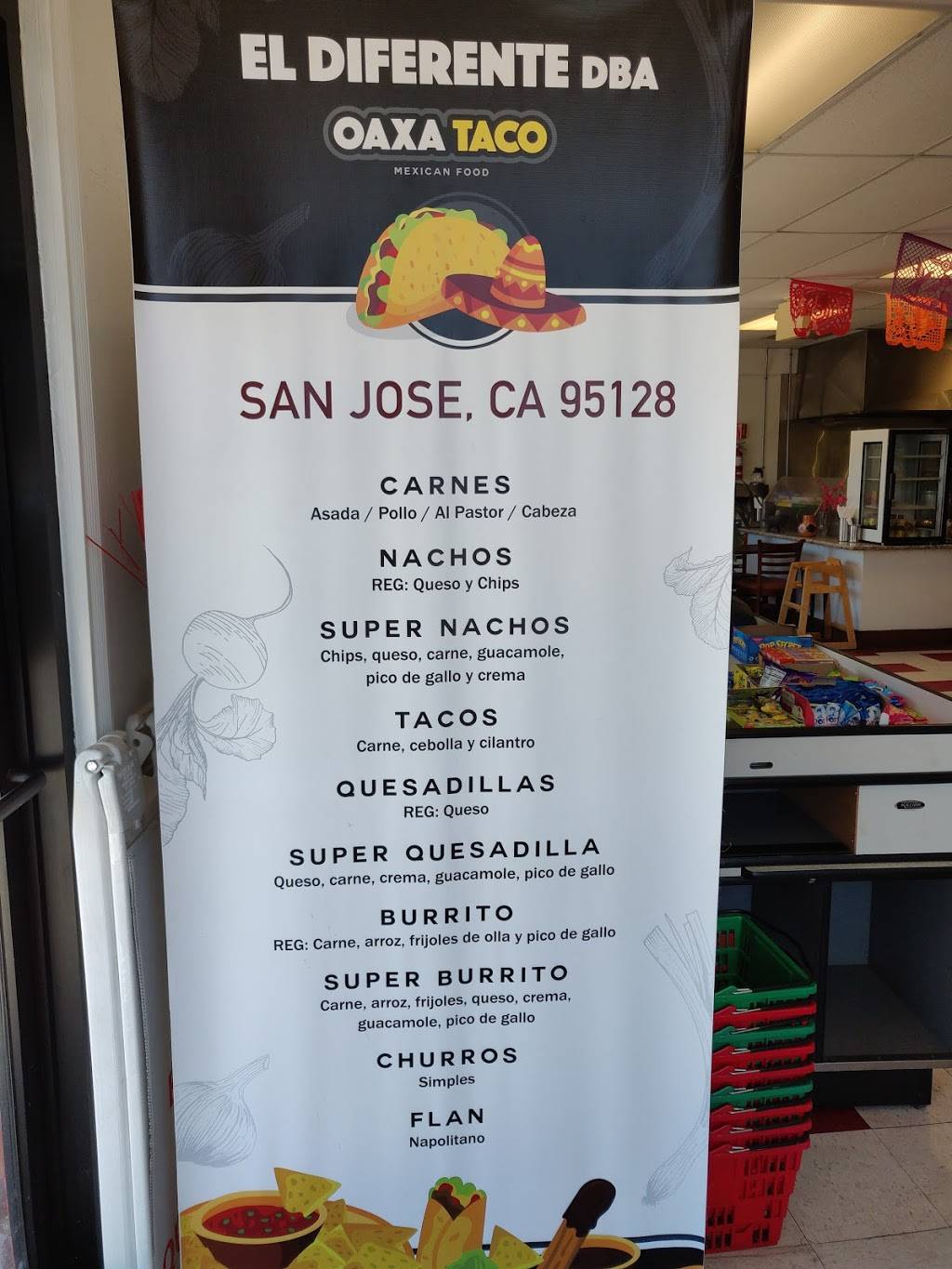 El Diferente Loncheria | restaurant | 1198 Vine St, San Jose, CA 95110, USA | 4082186578 OR +1 408-218-6578