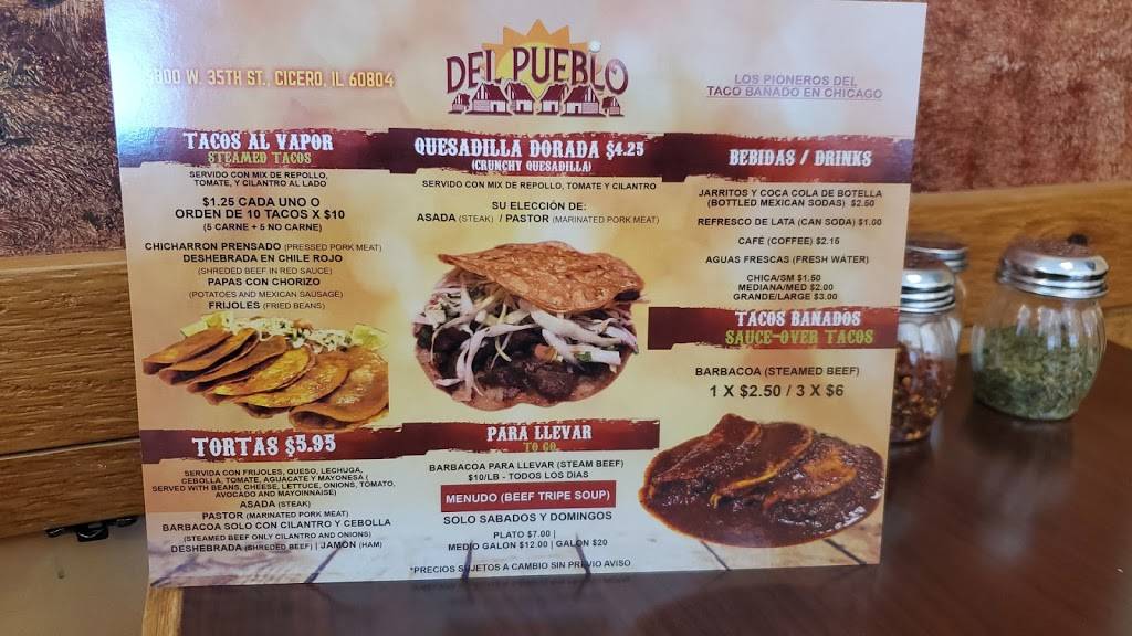 Del Pueblo | restaurant | 5800 W 35th St, Cicero, IL 60804, USA | 7084776036 OR +1 708-477-6036