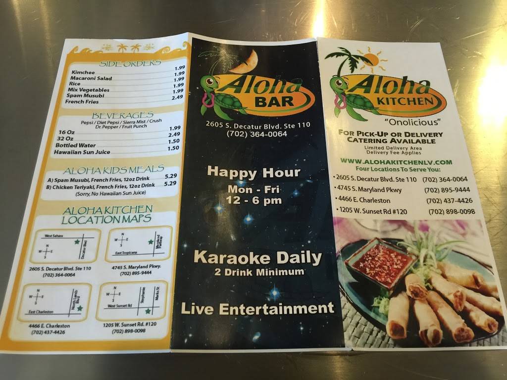 Aloha Kitchen UNLV | restaurant | 4745 S Maryland Pkwy, Las Vegas, NV 89119, USA | 7028959444 OR +1 702-895-9444