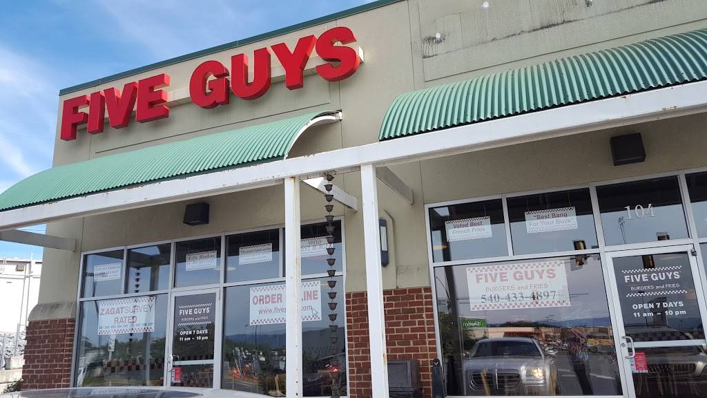 Five Guys | meal takeaway | 108 Burgess Rd, Harrisonburg, VA 22801, USA | 5404334897 OR +1 540-433-4897
