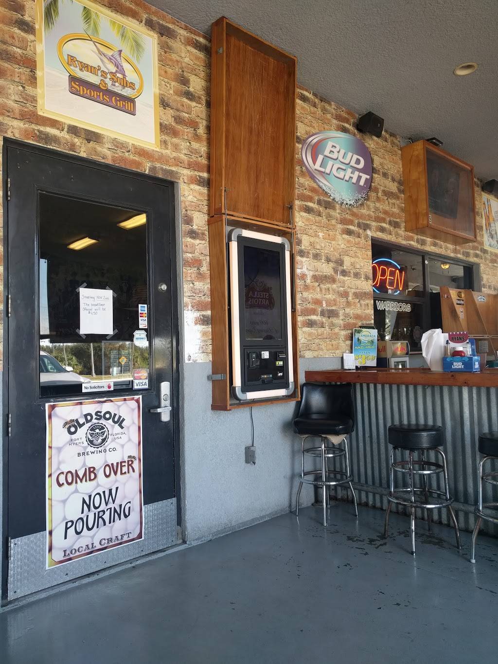 Ryans Subs & Sports Grill | restaurant | 5268 Duncan Rd, Punta Gorda, FL 33982, USA | 9415057827 OR +1 941-505-7827